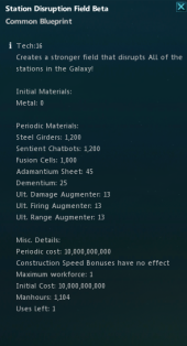 Station Disruption Field Beta Blueprint